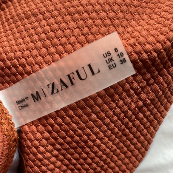 Sexy Halter metallic rust coffee Zaful string bikini medium US 6 - Picture 4 of 4